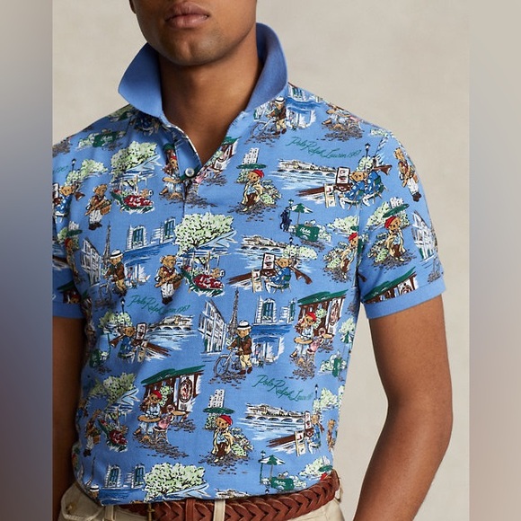 NWT Polo Ralph Lauren Classic Fit Polo Bear Mesh Polo Shirt - Picture 5 of 5